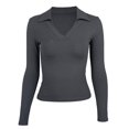 thumbnail image 5 of EDFBUYKRS Women's Tops Plus Size 3/4 Length Long Sleeve Shirts Dressy Casual V Neck Tunic Blouses Xl, 5 of 5