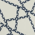 thumbnail image 5 of Mina Victory 18x18" Square Fabric Woven Braided Geometric Throw Pillow in Navy, 5 of 5
