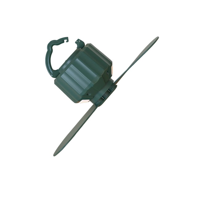 Advancent Ventilador para tienda de campaña con luz LED 5200/10400 mAh, enfriador de aire con pilas, colgante, sensor de seguridad, luz nocturna, Control Electrodomésticos Verde/5200 mah Advancent HA065474-02