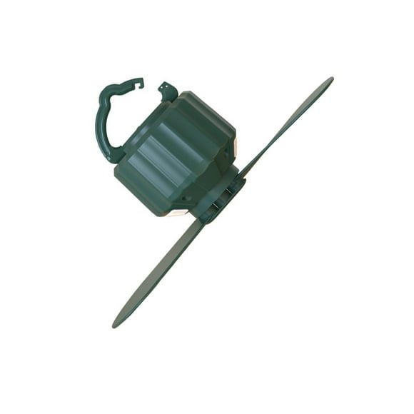 Advancent Ventilador para tienda de campaña con luz LED 5200/10400 mAh, enfriador de aire con pilas, colgante, sensor de seguridad, luz nocturna, Control Electrodomésticos Verde/5200 mah Advancent HA065474-02