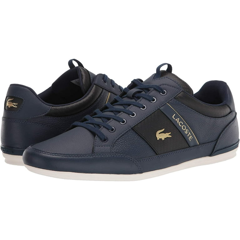 Lacoste Mens Chaymon Sneaker 7.5 Navy Black Walmart