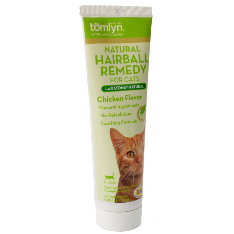 Tomlyn Laxatone Natural Hairball Remedy Gel for Cats Chicken Flavor