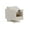 White, variant on COMZON Cat6 Keystone Inline Coupler - RJ45 Female to Female Connector, Pure Copper Conductors, Black