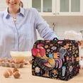 thumbnail image 2 of TSOVTHRID Rooster Chicken Daisy Floral Print Mixer Cover Multipurpose Dust Cover Waterproof Polyester Coffee Maker Cover for 4.5-5 Quart Stand Mixer with Top Handle and 2 Pockets,S, 2 of 7