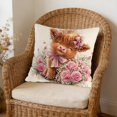 thumbnail image 2 of Throw Pillow Cover 18x18 Inch Cute Patterns Print Soft Breathable Hidden Zipper Decorative for Sofa Living Room by MPOISVA, 2 of 7