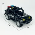 thumbnail image 2 of Soapjuice Jeep & Black Policeman Team Mini Figures Set - Bomb Squad Shield Building Blocks Toy for Kids, 2 of 17