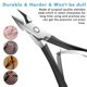 thumbnail image 4 of Cortador de cutículas profesional - Cortador de cutículas de acero inoxidable Cortador de cutículas profesional Cortacutículas Tijeras Removedor de cutículas Herramientas de manicura Adepaton HMHZ153-1, 4 of 6