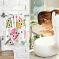 thumbnail image 6 of Coolnut Kawaii Owls Patterned Hand Towels 2 PCS, Cotton Bath Towel for Drying Face Hands Body Decorative Water Absorbent Lightweight Towels for Bathroom Ktichen Travel Gym, 16"x28", 6 of 6