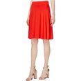 thumbnail image 1 of maison Jules Womens Basic A-line Skirt, Red, X-Large, 1 of 1