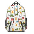 thumbnail image 3 of Tractor and Sheep Gray Pattern Cute School Backpack Bag with Padded Back and Adjustable Shoulder Straps 16.9 X 12.6 X 5.9 Inches, 3 of 5