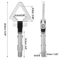 thumbnail image 3 of Silver Tone Aluminum Alloy Triangle Shape Front Rear Bumper Trailer Ring Eye Towing Tow Hook Screw for Audi A5 S5 RS5, 3 of 6
