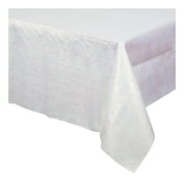 Rectangular 54" x 84" White Opalescent Paper Table Cover, by Way To Celebrate