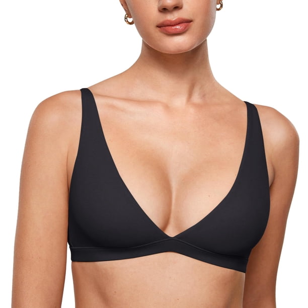 Bralette INLYRIC Inbarely Soft Escote Profundo Sin Aros Negro XXL
