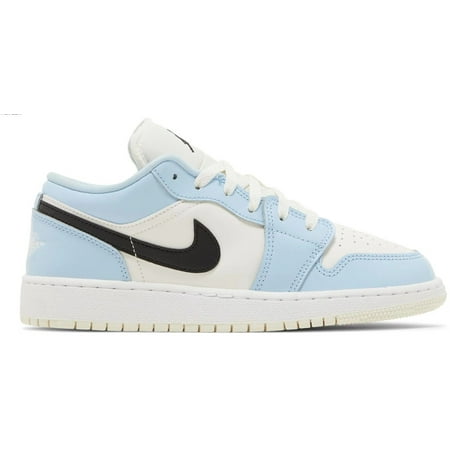 

Big Kid s Jordan 1 Low Ice Blue/Black-Sail-White (554723 401) - 7