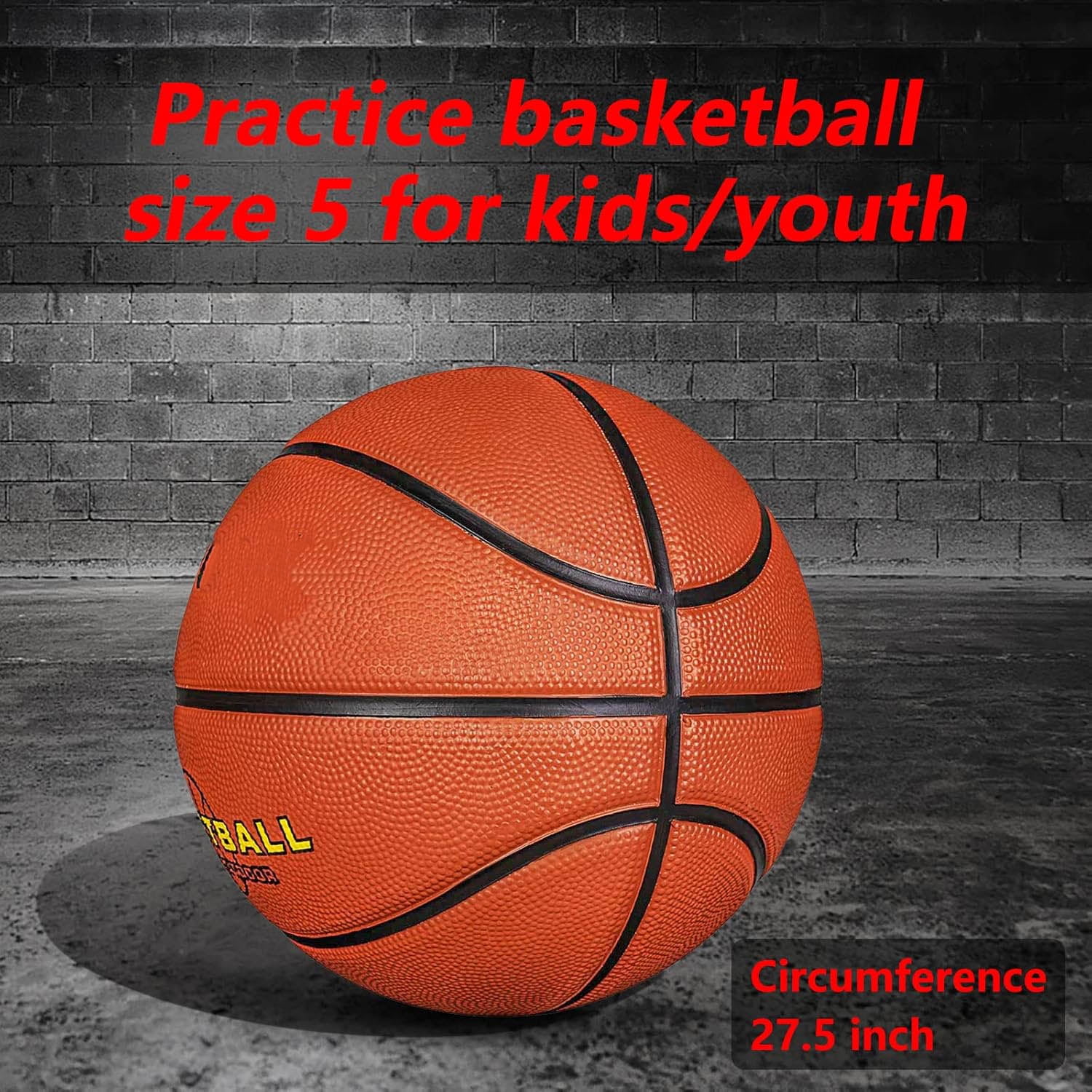 Basketball Premium Rubber for Indoor Outdoor Play