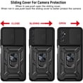 thumbnail image 6 of Phone Case for Samsung Galaxy M23/F23 with Slide Camera Window, Heavy Duty Protection Phone Cover Case with Ring Kickstand for Samsung Galaxy F23/M23 SJ Blue, 6 of 9