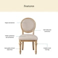 thumbnail image 3 of The Pioneer Woman Willa Rounded Back Dining Chairs, Heirloom Wheat, Set of 2, 3 of 12