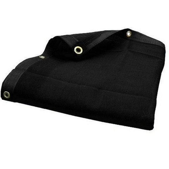 (30' x 40')(Black) HD Mesh Tarp Net Sun Shade Fence Screen Patio Canopy Top