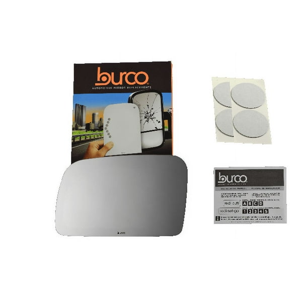 92-96 Crown Vic, Grand Marquis Left Driver Mirror Glass Lens w/Adhesive USA non heated