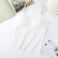 thumbnail image 3 of YFNNUP Women's Tank Top Lace V Neck Camisole Adjustable Spaghetti Strap Cami Shirt Summer Tunic Sleeveless Tanks Tops White XXXL, 3 of 5