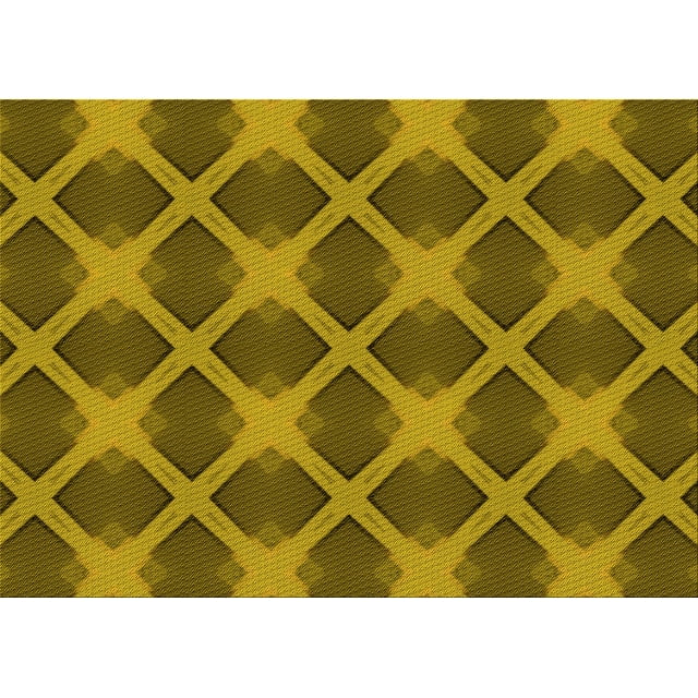 Ahgly Company Machine Washable Indoor Rectangle Transitional Dark Bronze Brown Area Rugs, 3' x 5'