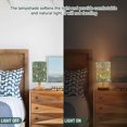 thumbnail image 5 of Bedside Desk Lamp LED Bulb Night Light USB Power Fabric Lampshade Table Lamps Flowers with Leaves, 5 of 7