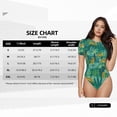 thumbnail image 2 of Rateoe Jungle Leopard Printed Women Rash Guard Short Sleeve,Tummy control Swimsuit Surfing Swimsuit Bathing Suit Short-sleeved Onesie UPF 50+, 2 of 6