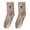 Khaki, variant on Women's Thermal Socks Above-Ankle Cow Printed Thick Winter Socks Soft Cute Home Wear Hosiery