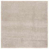SAFAVIEH Penelope Braden Solid Shag Area Rug, Beige, 6'7" x 6'7" Square