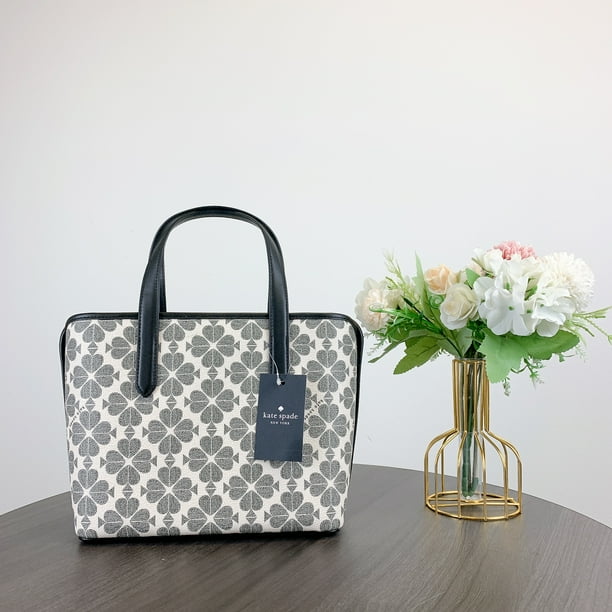 Kate Spade★Signature Spade Flower Small Tote KH425 kate spade KH425 Signature Spade Flower Mini Tote IN Black