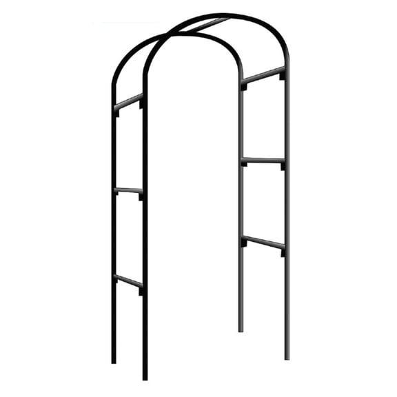 Gardman 75 in. H Black Steel Arbor