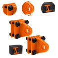 thumbnail image 6 of Luwecf 2Pcs D Shackle Bracket Alloy Towing Accessories for Truck Tractors Orange, 6 of 9