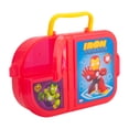 thumbnail image 3 of Contenedor Lunch Box Plástico, Diseño Iron Friends Marvel, 3 Divisiones con Cierre de Clip, Libre de BPA, Color Rojo, 3 of 4