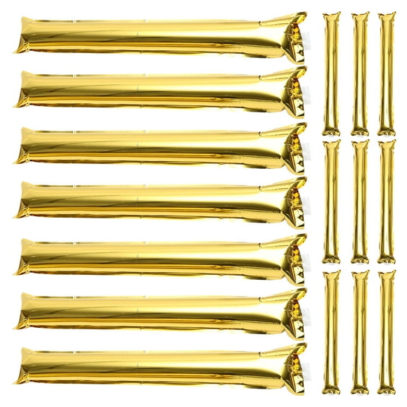 Beaupretty 24Pcs Inflatable Gold Noise Sticks for Sports Events and Outdoor Activities