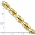 thumbnail image 5 of 10K Yellow Gold 7mm Diamond-Cut Rope Chain (24 X 7) Made In Peru 10k050-24, 5 of 5