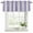 Grey Purple, variant on Teal Grey Stripe Curtain Valances for Windows, Kitchen Valance Window Treatments Panel 2 Pack, Farmhouse Minimalist Striped Rod Pocket Short Curtains for Bathroom Bedroom 42 x 12 Inch
