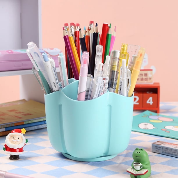 Hot6sl Liquidación de Ahorros de Verano Bolígrafo - Pincel de Maquillaje de Escritorio para Estudiantes - Caja de Almacenamiento - Lindo y Elegante para Niños y Niñas