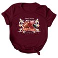 thumbnail image 4 of OJinShaWanO Tiger Shirt Women's Rugby Printed Round Neck Short Sleeved T Shirt, 4 of 4