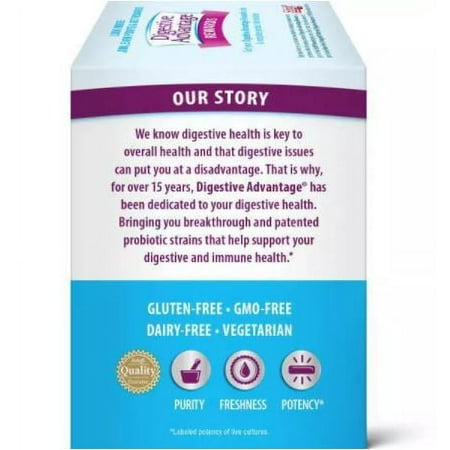 Digestive Advantage Daily Probiotic Capsules, 30 ct (Pack of 2)