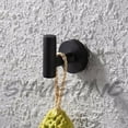 thumbnail image 2 of ZHAOCHENG Gancho de pared para baño, toallero, ganchos, acero inoxidable negro mate, SUS304, almacenamiento, 2 uds., 2 of 4