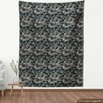 thumbnail image 4 of Ambesonne Hawaiian Fabric by the Yard Upholstery, Simplified Hibiscus Leaves, 10 Yards, Pale Sepia Charcoal Grey, 4 of 5