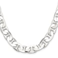 thumbnail image 2 of Auriga Fine Jewelry 925 Sterling Silver 11.5 mm Flat Anchor Chain Necklace for Men's 24", 2 of 7