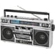 thumbnail image 3 of Radiocasetera QFX Silver Bluetooth con Conversión a MP3 y Ecualizador de 3 Bandas Am/Fm, 3 of 8