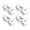 thumbnail image 1 of Unique Bargains Hose Separator Clamp Fitting Adapter/ Pipe Tube Line Separator Clamp Tooling AN8 16mm 4pcs Silver Tone, 1 of 6