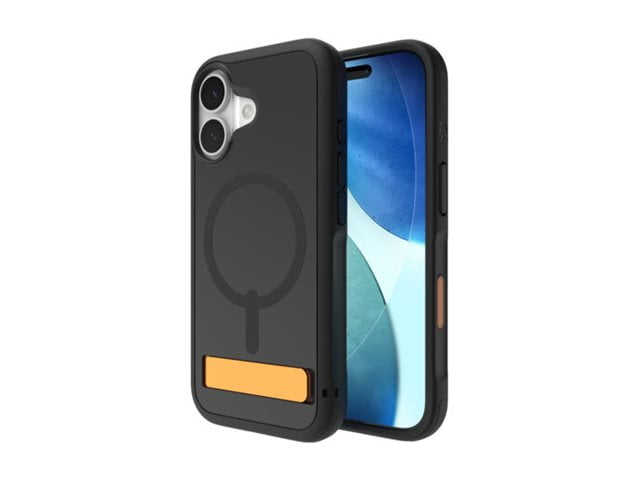 ZAGG Sedona Snap - Back cover for cell phone - with kickstand - MagSafe compatibility - graphene - flood black - for Apple iPhone 17
