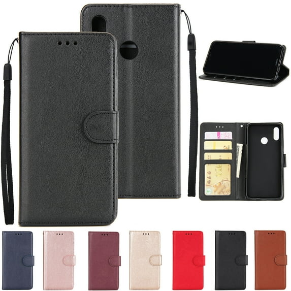 for HUAWEI Nova 3i/Y5 2019 PU Leather Protective Phone Case with 3 Cards Slots Bracket