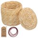 thumbnail image 1 of unbranded Caja Organizadora Redonda De Beige Con Para Almacenamiento Y En Oficina Y Hogar, 1 of 6