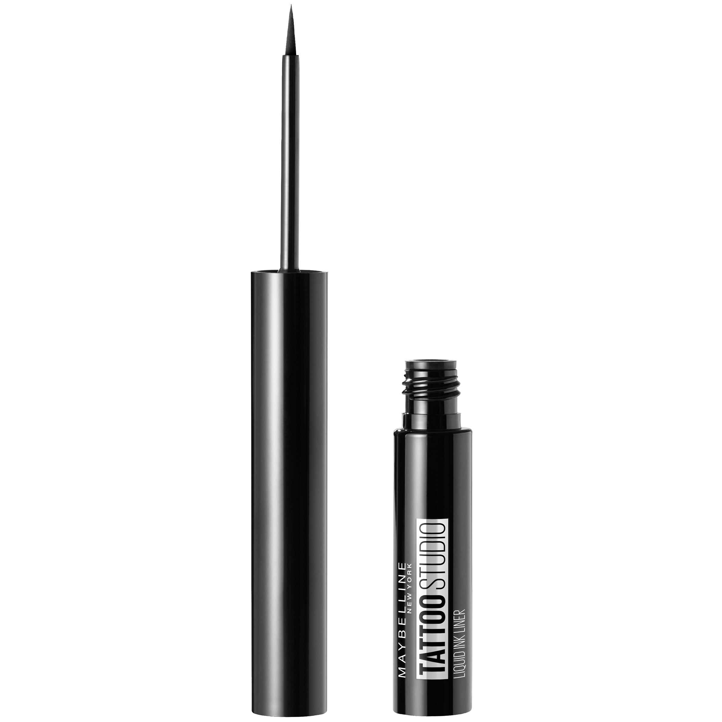 Maybelline TattooStudio Liquid Ink Eyeliner Eye Makeup, Ink Black, 0.08