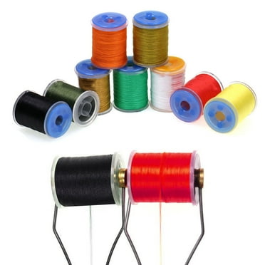 140D Fly Tying Thread Kit Material Tie Dry Wet Flies Nymph Elastic Wire Nylon Scud Flies Fly Tying Tieing Supplies Fishing Tools 12Pcs Mingyiq Inc