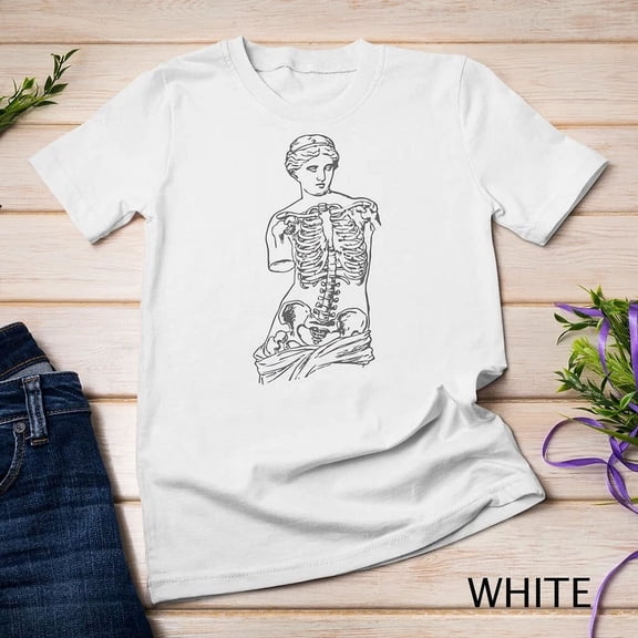 Venus Skeleton T-Shirt Vaporwave Aesthetic Soft Grunge Tee Unisex S-5XL T-Shirt Birthday Gifts; For Men & Women